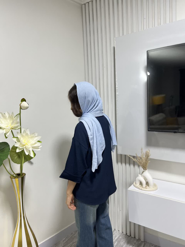 شومیز پیش پیلهدار شیک و خاص با جنس ینزی درجه یک