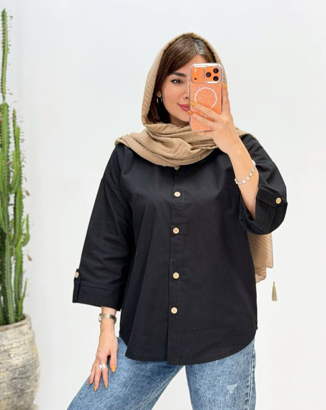 شومیز لینن آنزیمشور درجه یک
