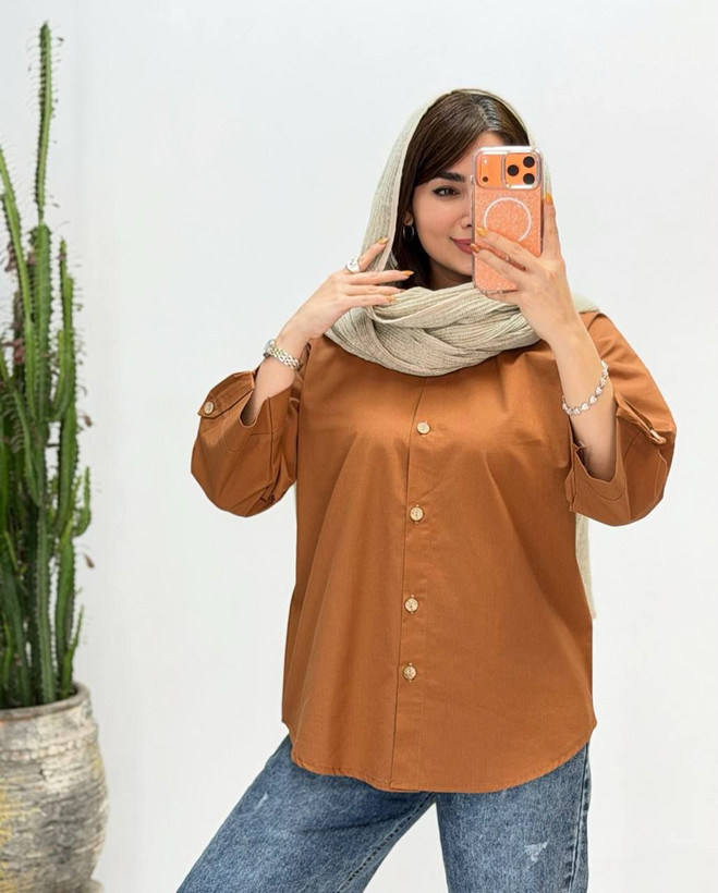 شومیز لینن آنزیمشور درجه یک