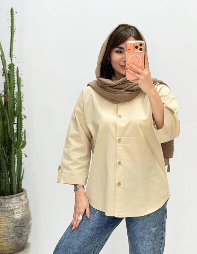 شومیز لینن آنزیمشور درجه یک