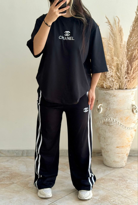 ست چنل گلدوزی شده گلکسی پنبه درجه یک