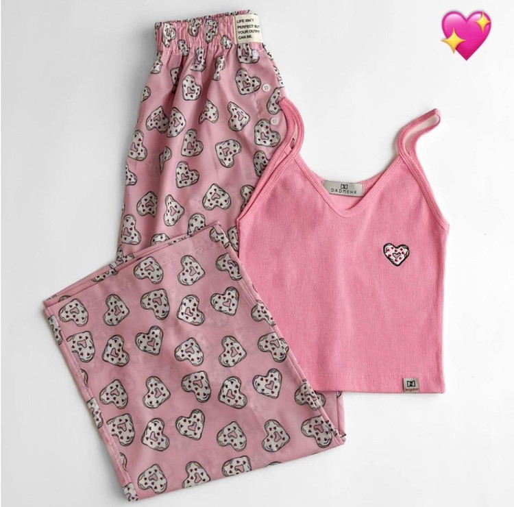 ست کراپ و شلوار پینترستی گلدوزی شده با کیفیت و تراکم بالا